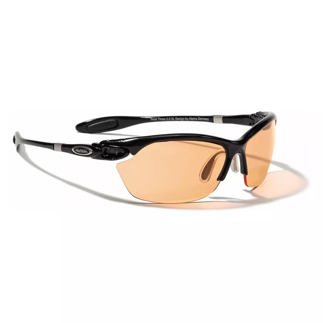 ALPINA TWIST THREE 2,0 VL - športové okuliare, fotochromatické - farba: Čierna