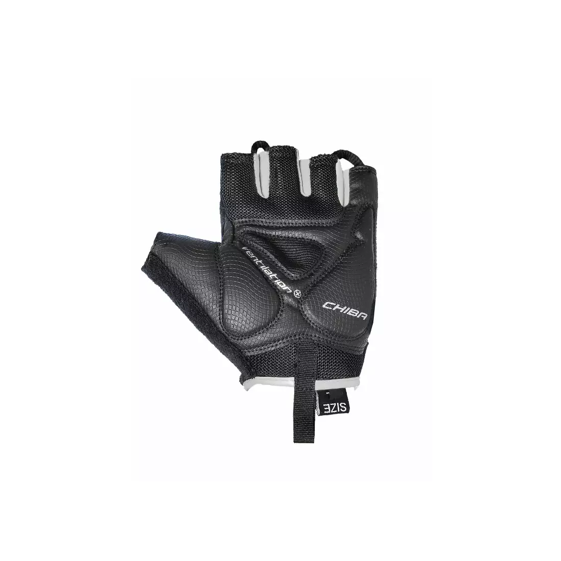 CHIBA AIR PLUS cyklistické rukavice, čierno/biele 30145
