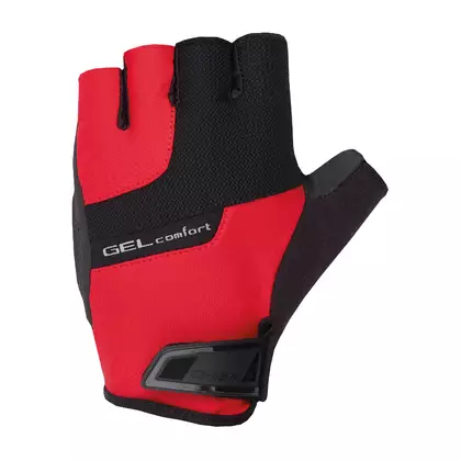 CHIBA GEL COMFORT cyklistické rukavice, červené, 3040518