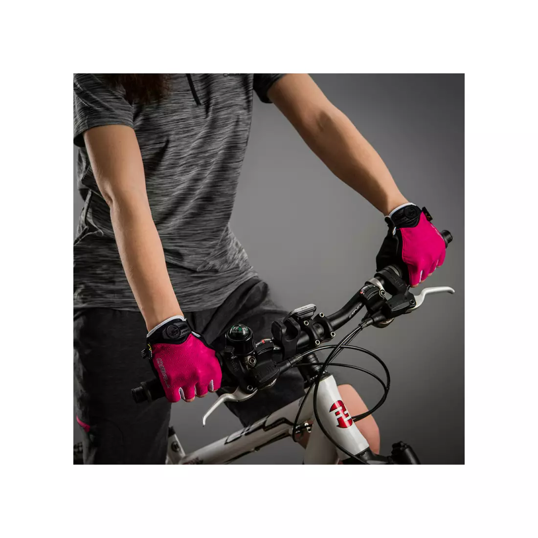CHIBA LADY AIR PLUS dámske cyklistické rukavice, ružové