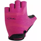 CHIBA LADY SUPER LIGHT dámske cyklistické rukavice ružovej farby
