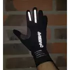 CHIBA WIND PRO cyklistické rukavice, zimné, čierne 31566