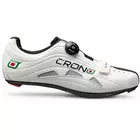 CRONO FUTURA NYLON - cestná cyklistická obuv - farba: Biela