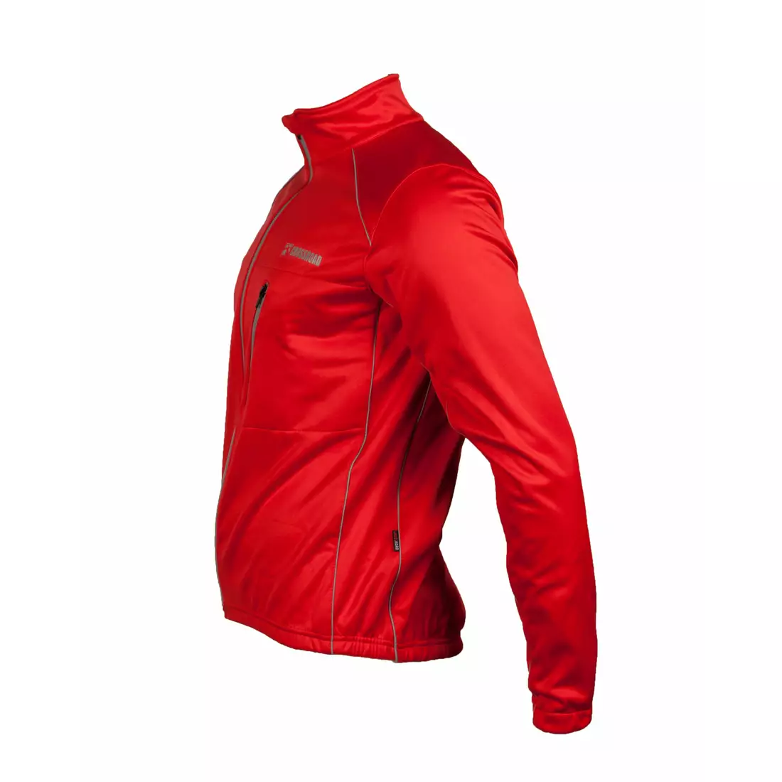 CROSSROAD ROCKFORD zimná cyklistická bunda, softshellová, červená