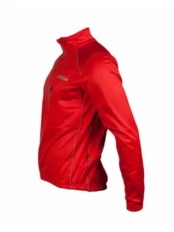 CROSSROAD ROCKFORD zimná cyklistická bunda, softshellová, červená
