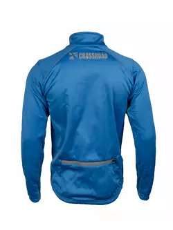 CROSSROAD ROCKFORD zimná cyklistická bunda, softshellová, modrá