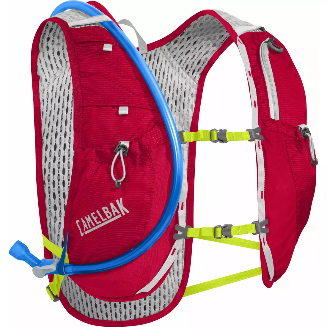 Camelbak SS18 bežecký batoh s vodným vakom Circuit Vest 50oz /1,5L Crimson Red/Lime Punch 1138601000