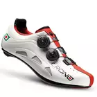 Cestná cyklistická obuv CRONO FUTURA2 NYLON, biela a červená