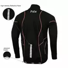 FDX 1300 zimná cyklistická bunda, softshell, čierno-červená