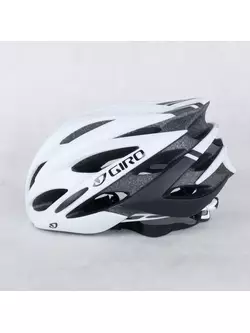 GIRO SAVANT - bielo-čierna matná cyklistická prilba