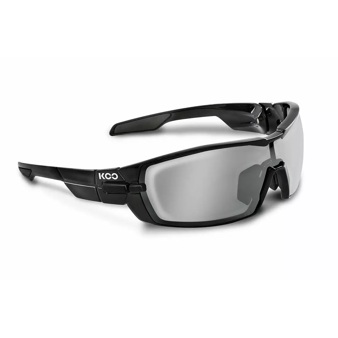 KOO OPEN - športové okuliare BLACK CEY00002.201 - čierne-szkło-smokemiror/clear