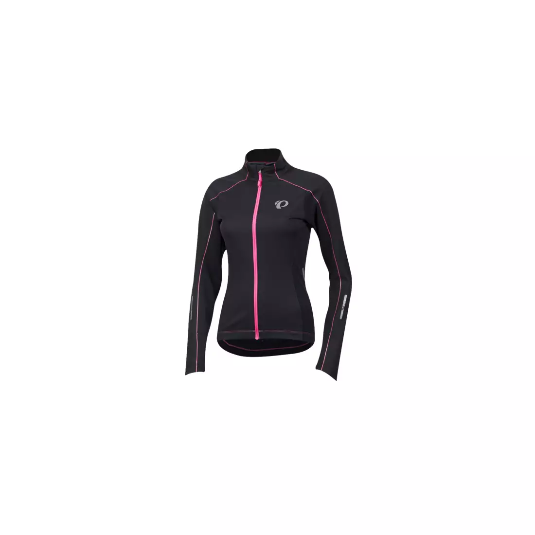PEARL IZUMI ELITE PURSUIT - dámska zimná softshellová cyklistická bunda, čierno-ružová 11231601-021