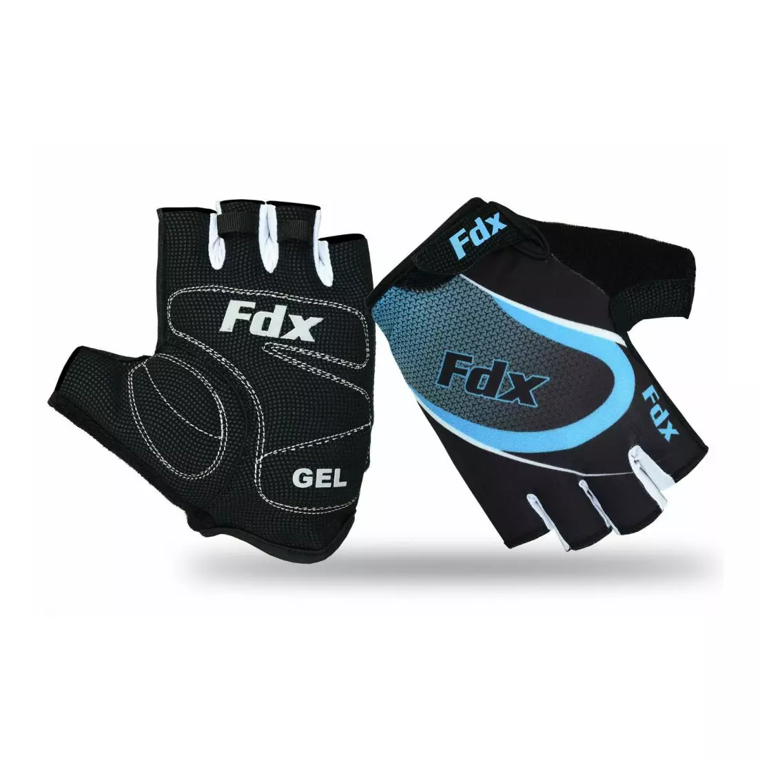 Pánske cyklistické rukavice FDX 1010 čierno-modré