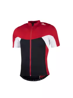 ROGELLI BIKE RECCO 2.0 pánsky cyklistický dres, 001.136 - čierno-červeno-biela