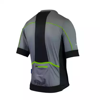 ROGELLI PASSO pánsky cyklistický dres, sivý a zelený