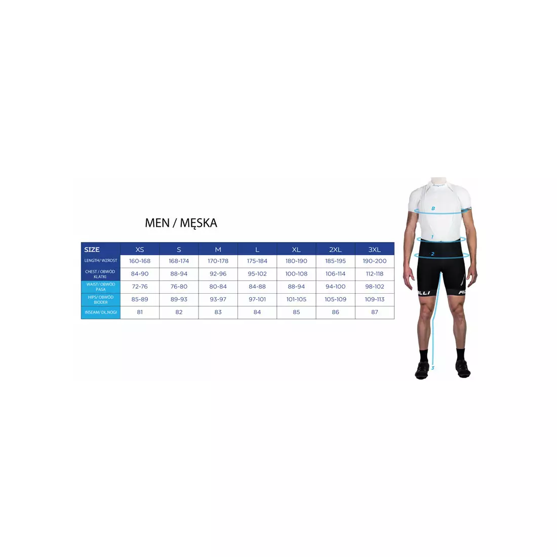 ROGELLI TRI FLORIDA 030.001 pánsky triatlonový oblek, modro-čierna