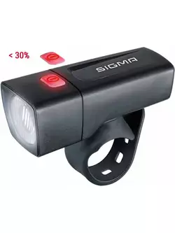 SIGMA sada bicyklových lámp predné + zadné AURA 25 K-SET STVZO