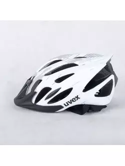 UVEX cyklistická prilba FLASH, čierna a biela, 41096602 