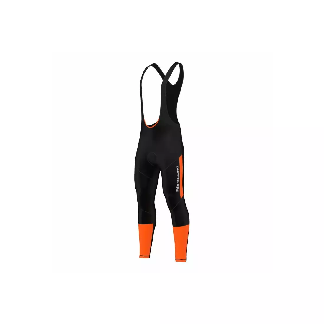 Zateplené cyklistické nohavice FDX 1220, čierno-oranžové