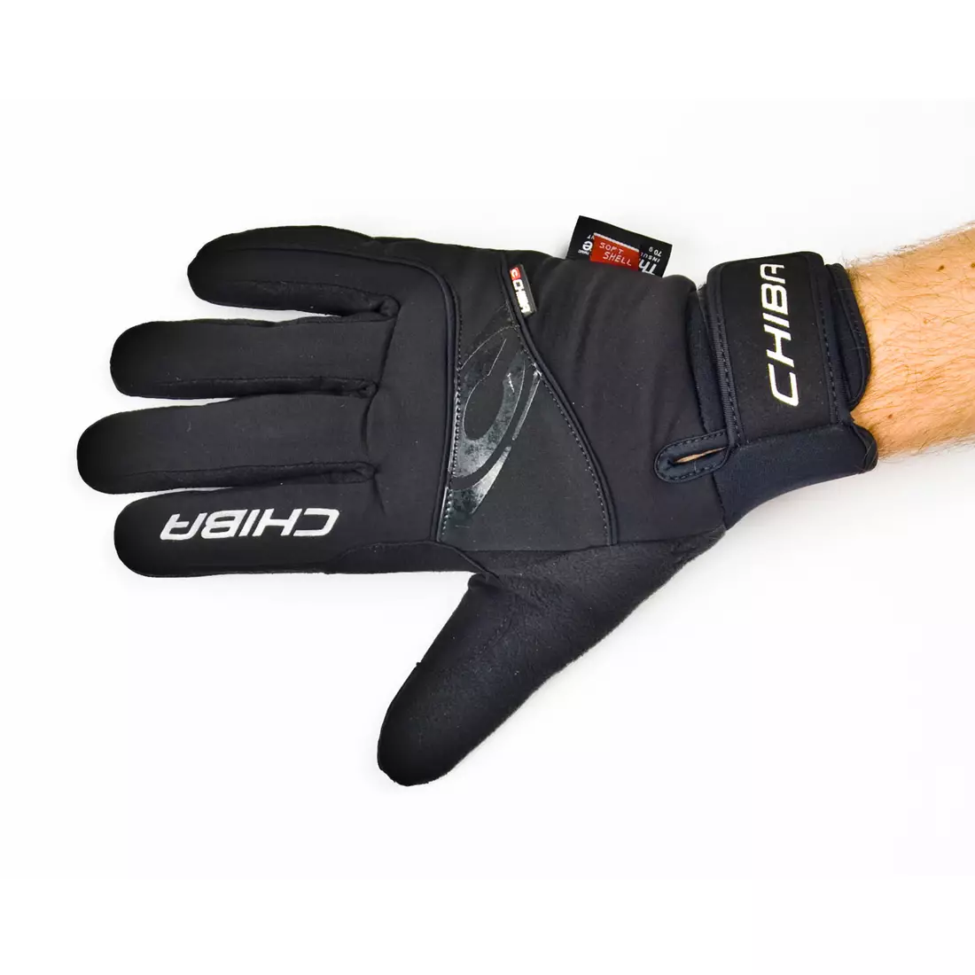 Zimné cyklistické rukavice CHIBA CLASSIC, čierne 31524