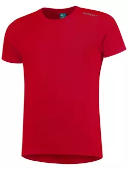 ROGELLI RUN PROMOTION pánska športová košeľa s krátkym rukávom, červená