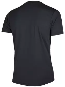 ROGELLI RUN PROMOTION pánska športová košeľa s krátkym rukávom, čierna