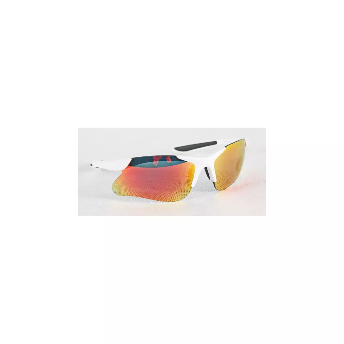 Športové okuliare ROGELLI HS-702 + puzdro - farba: Biela