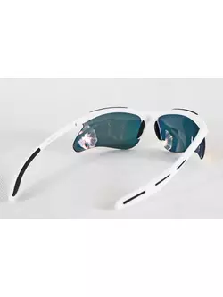 Športové okuliare ROGELLI HS-702 + puzdro - farba: Biela