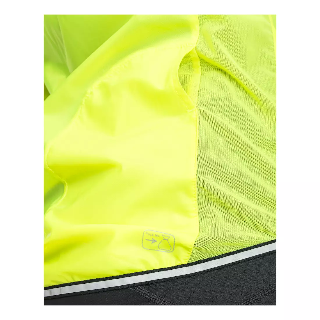 CRAFT LITHE ultraľahká cyklistická vetrovka, fluórová žltá 1906086-851999