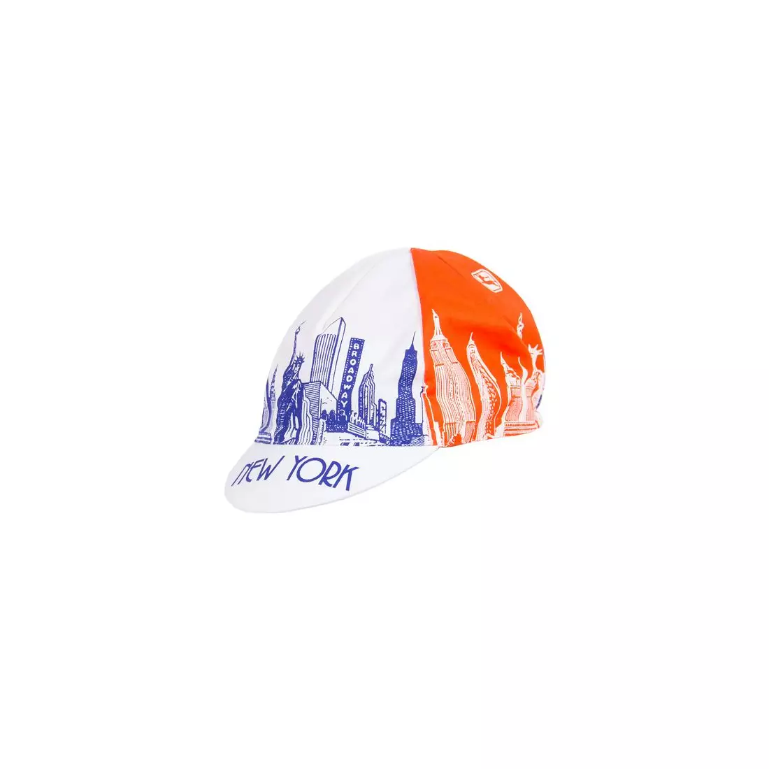 Cyklistická čiapka GIORDANA SS18 - Pamiatky mesta New York - Modrá/Oranžová/Biela GI-S5-COCA-NYCL-BLOR jedna veľkosť