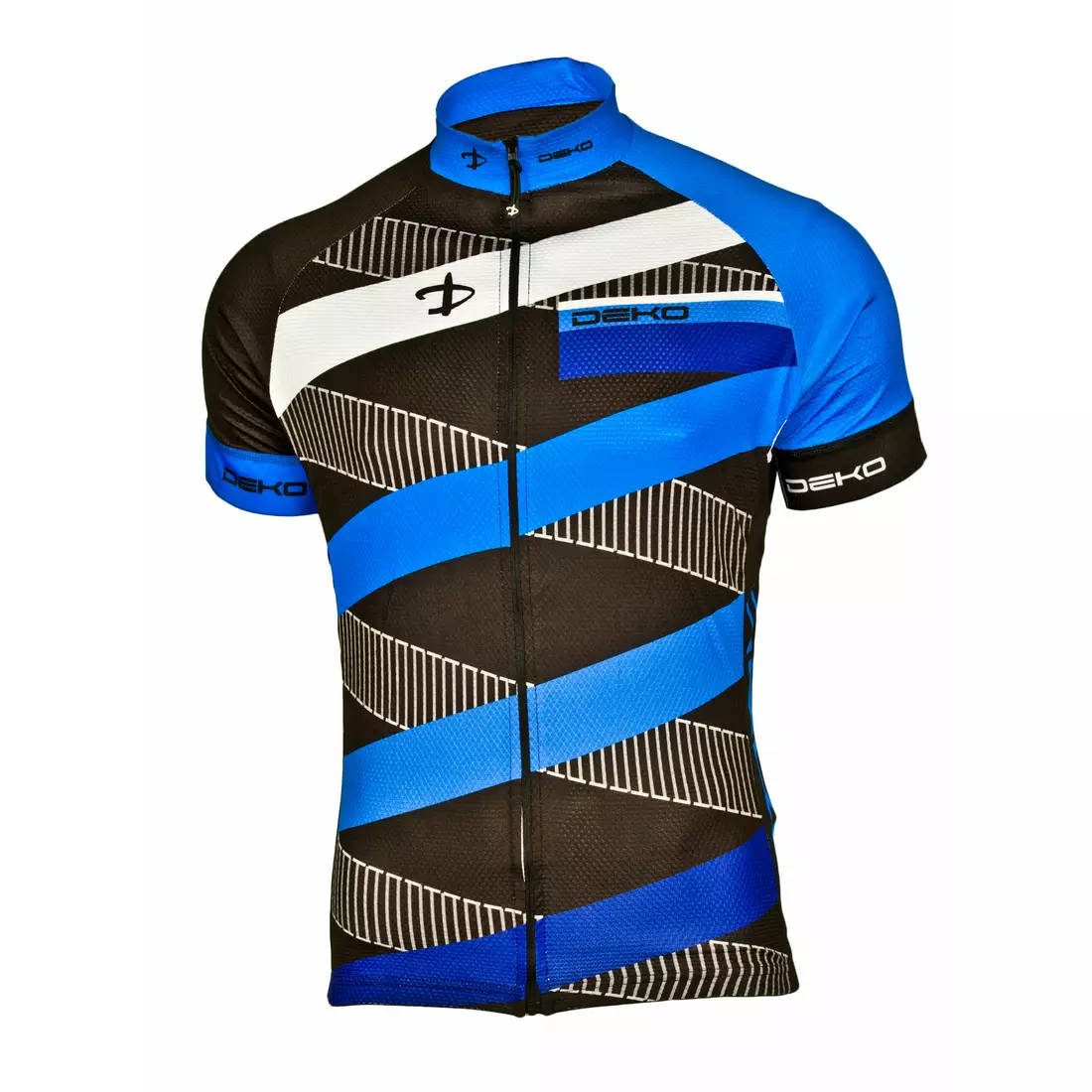 DEKO STRIP čierno-modrý cyklistický dres