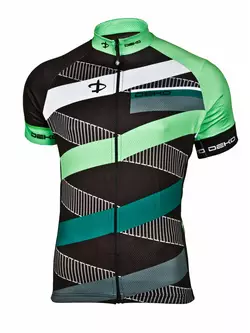 DEKO STRIP čierno-zelený cyklistický dres