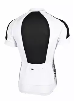 DEKO WHITE pánsky cyklistický dres, biely a čierny