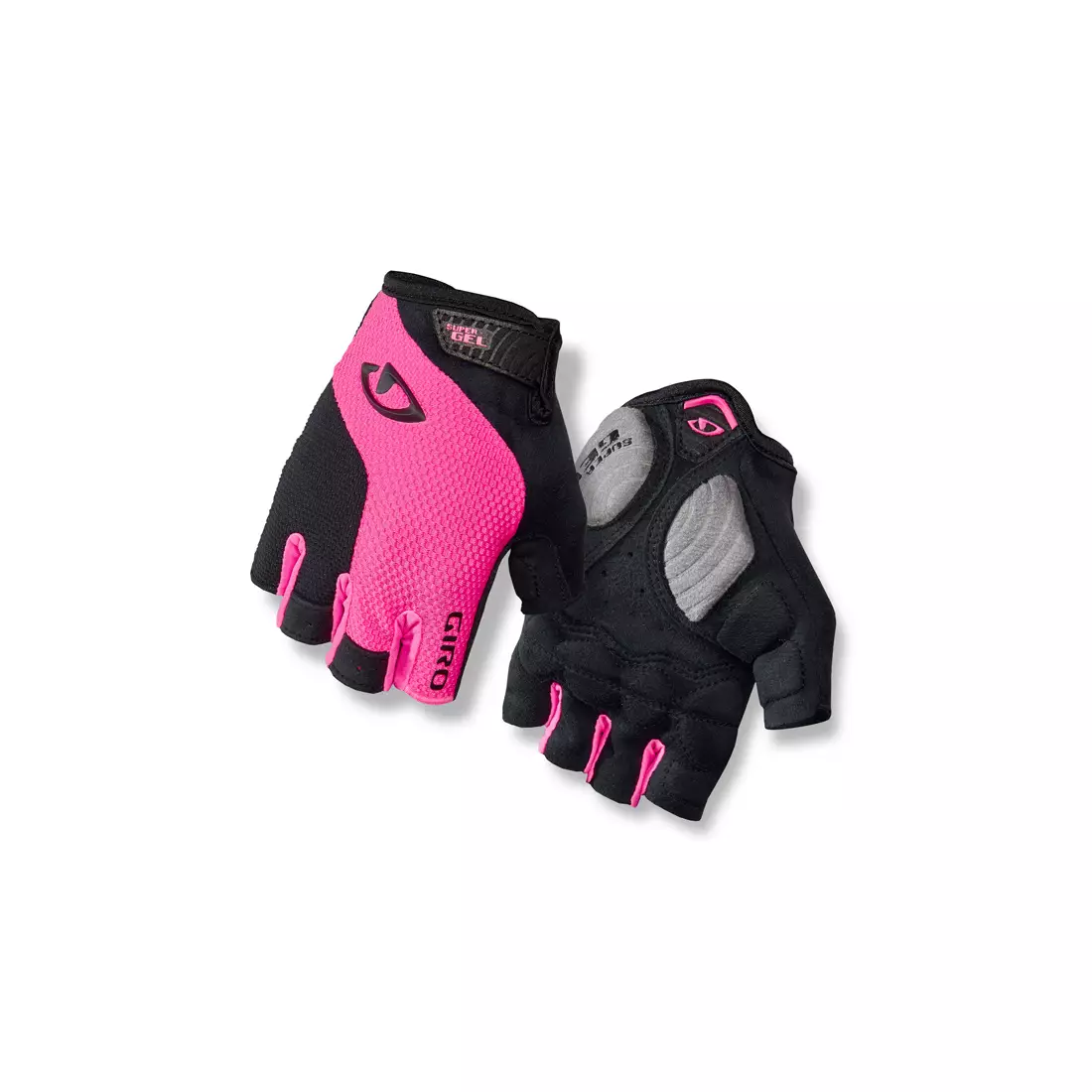 Dámske cyklistické rukavice GIRO STRADAMASSA supergél čiernej a ružovej farby