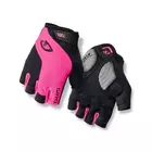 Dámske cyklistické rukavice GIRO STRADAMASSA supergél čiernej a ružovej farby