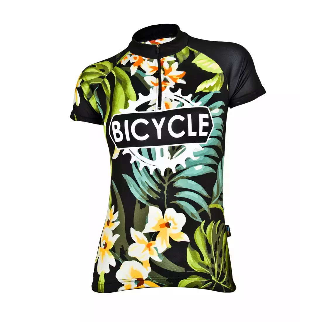 Dámsky cyklistický dres MikeSPORT DESIGN FLOWER BIKE