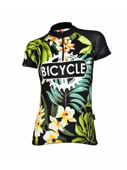 Dámsky cyklistický dres MikeSPORT DESIGN FLOWER BIKE