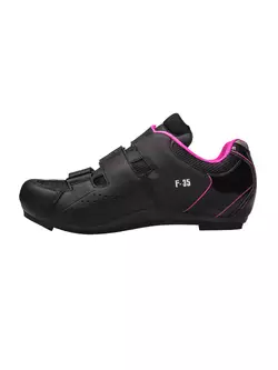 FLR F-35 dámska cestná cyklistická obuv, čierna/ružová