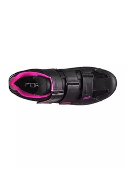 FLR F-35 dámska cestná cyklistická obuv, čierna/ružová