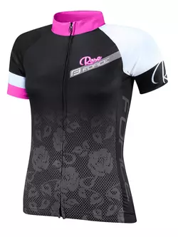 FORCE ROSE dámsky cyklistický dres 9001342 čierno-ružový