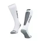 FORCE TESSERA COMPRESSION kompresné ponožky, čierna a biela