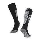 FORCE TESSERA COMPRESSION kompresné ponožky, čierna a sivá