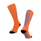 FORCE TESSERA COMPRESSION kompresné ponožky, oranžová