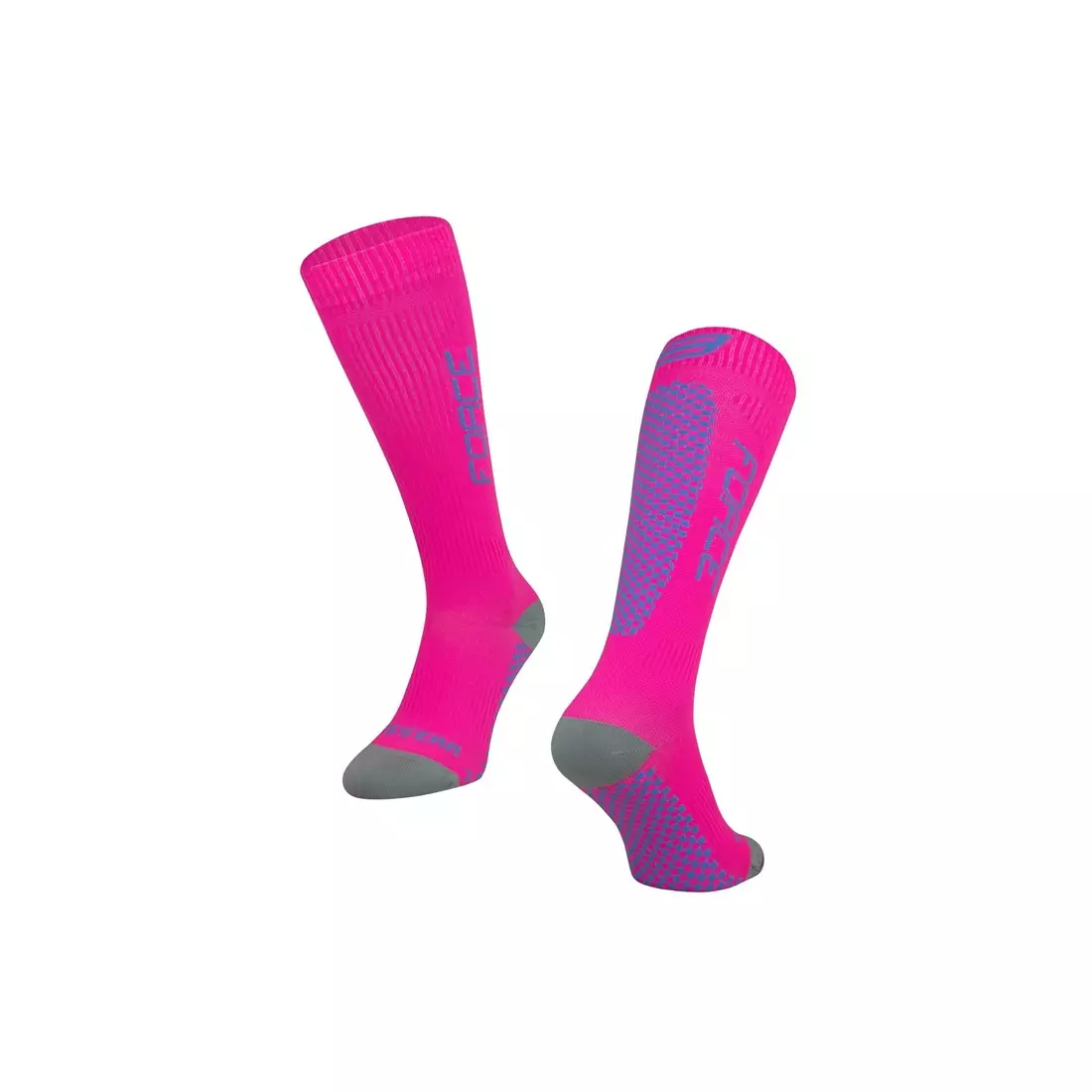 FORCE TESSERA COMPRESSION kompresné ponožky, ružovo-fialová