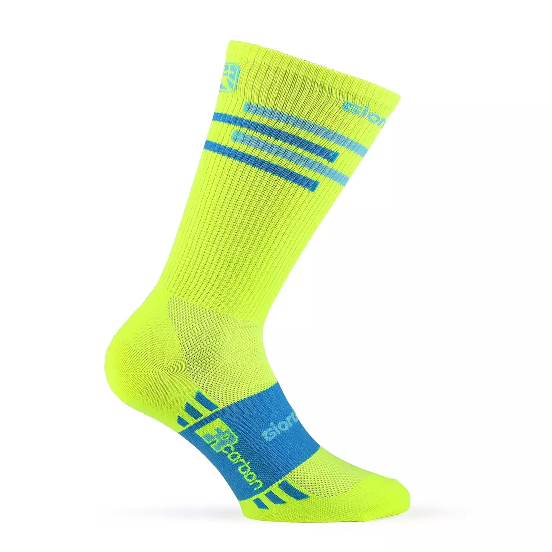 Fluorové cyklistické ponožky GIORDANA LINES