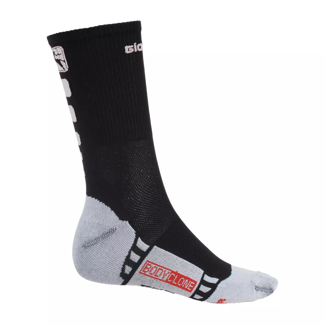 GIORDANA FR-C TALL SOCKS čierno-biele cyklistické ponožky