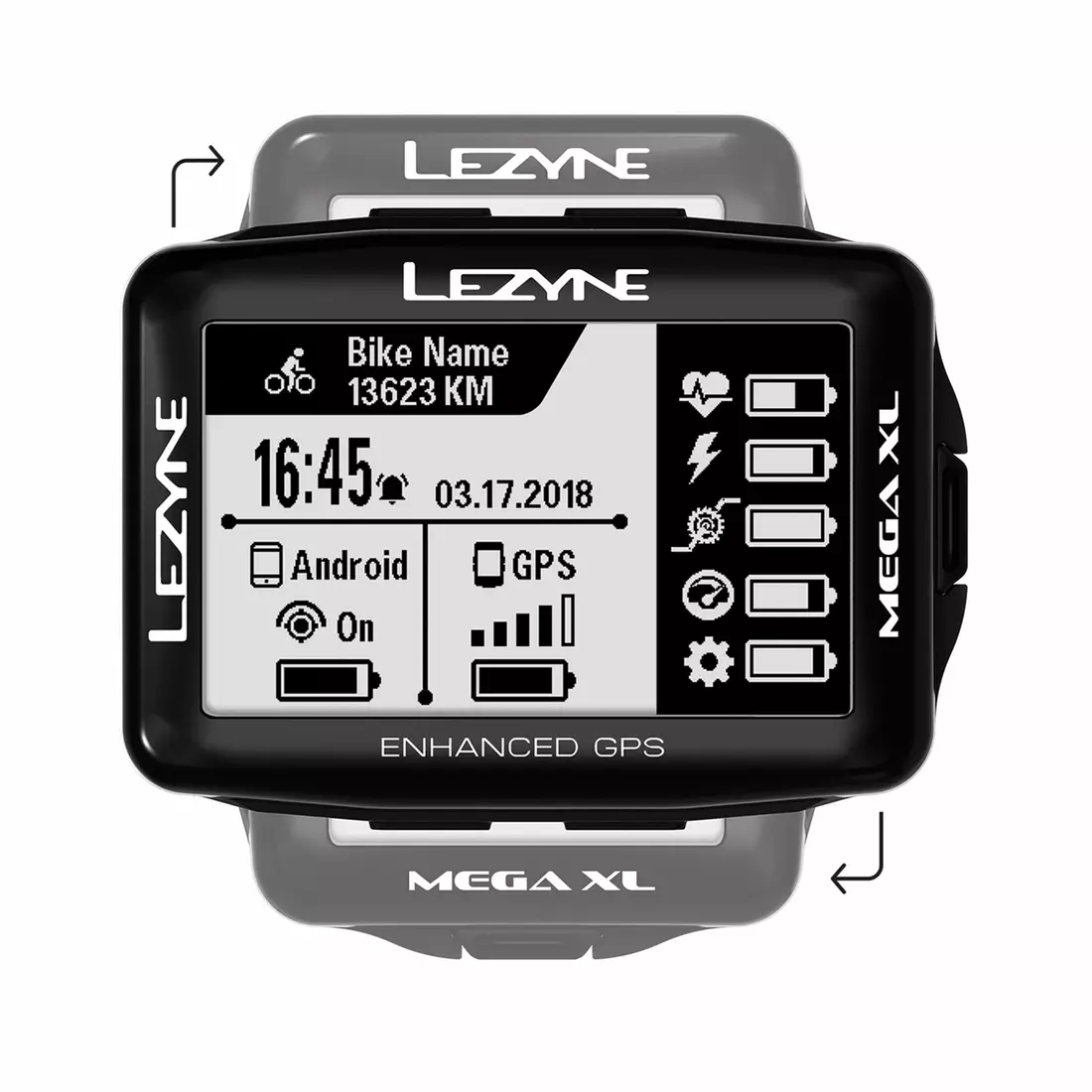 LEZYNE MEGA XL GPS, počítač na bicykli