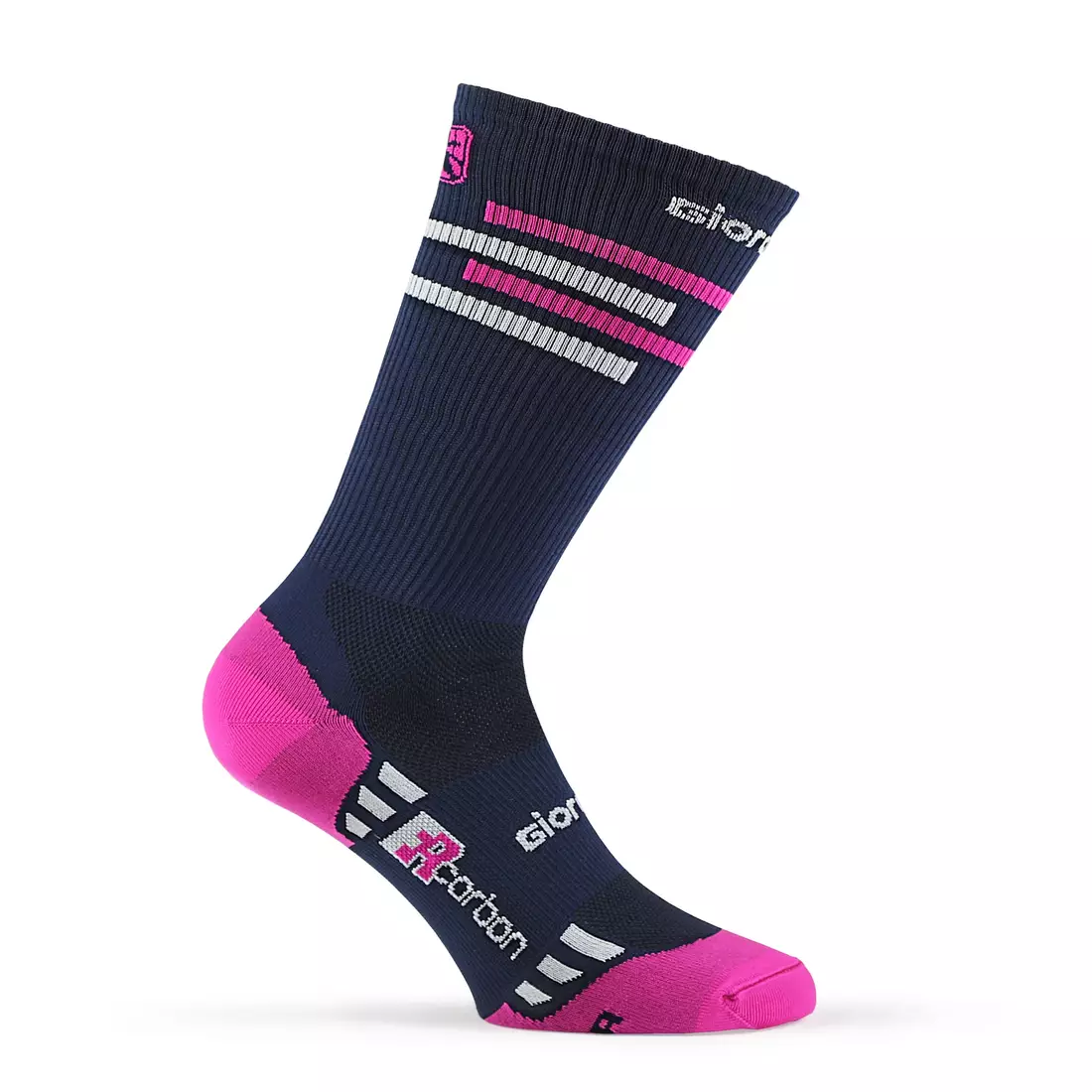 Modro-ružové cyklistické ponožky GIORDANA LINES