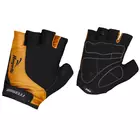 Pánske cyklistické rukavice ROGELLI BIKE PRESA 006.356 čiernej a oranžovej farby