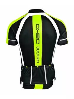Pánsky cyklistický dres DEKO AIR X2, čierno-fluórový